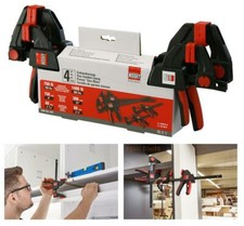Bessey 4 Piece Set Of 2 x 6" EZM & 2 x 12" EZL Quick Grip Clamps, EZM-EZL-SET