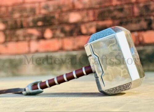 Asgardian Royal Mjolnir primary weapon broken pieces Thor Hammer Metal Replica - Picture 2 of 11