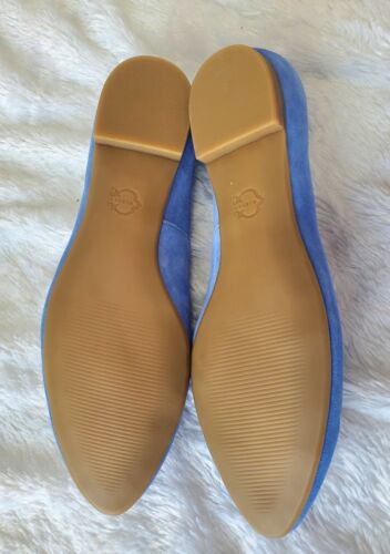 C. WONDER linea donna scarpe casual CHLOE blu slip on pelle scamosciata piatta taglia 8 W NUOVE - Foto 4 di 8