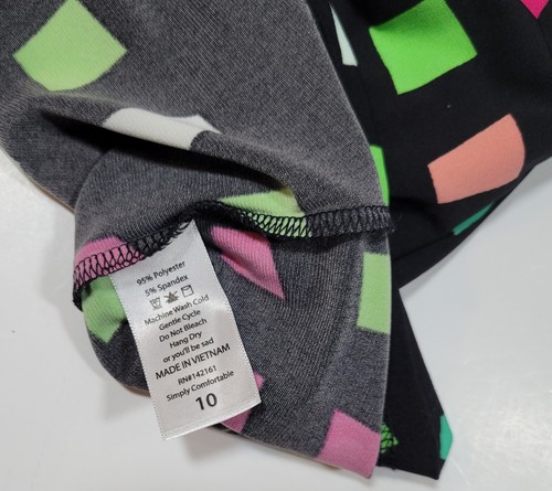 Dot Dot Smile Girls Dress Size 10 Geometric Shape Pattern Short Sleeve - Picture 3 of 6