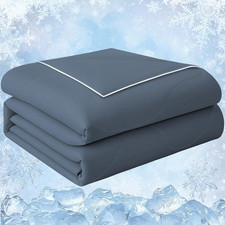     Double-Sided Cooling Comforter Queen   Lightweight, Soft, Hot Sleep Relief   