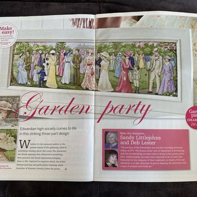 Edwardian Garden Party (alle 3 Teile) Kreuzstichkarte