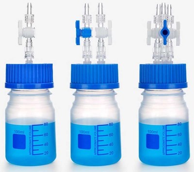 Polypropylene Negative Pressure Buffer Bottle with Valve Lab Container