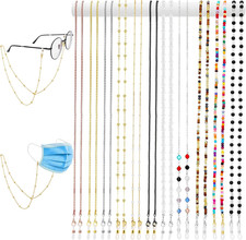 11 Pieces Eyeglass Chains for Women Sunglasses Strap Holders Sunglasses Mask Nec