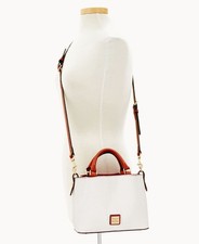 NWT Dooney Bourke Pebble Grain Mini Barlow White 398