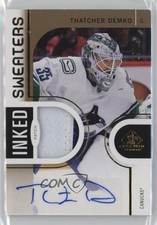 2024 Upper Deck SP Game Used Inked Sweaters 15/15 Thatcher Demko Patch Auto 1ot4