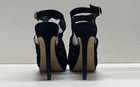 Vince Camuto Black Suede Studded Cage Peep Toe Stiletto Heels Women's Size 9 — photo 4