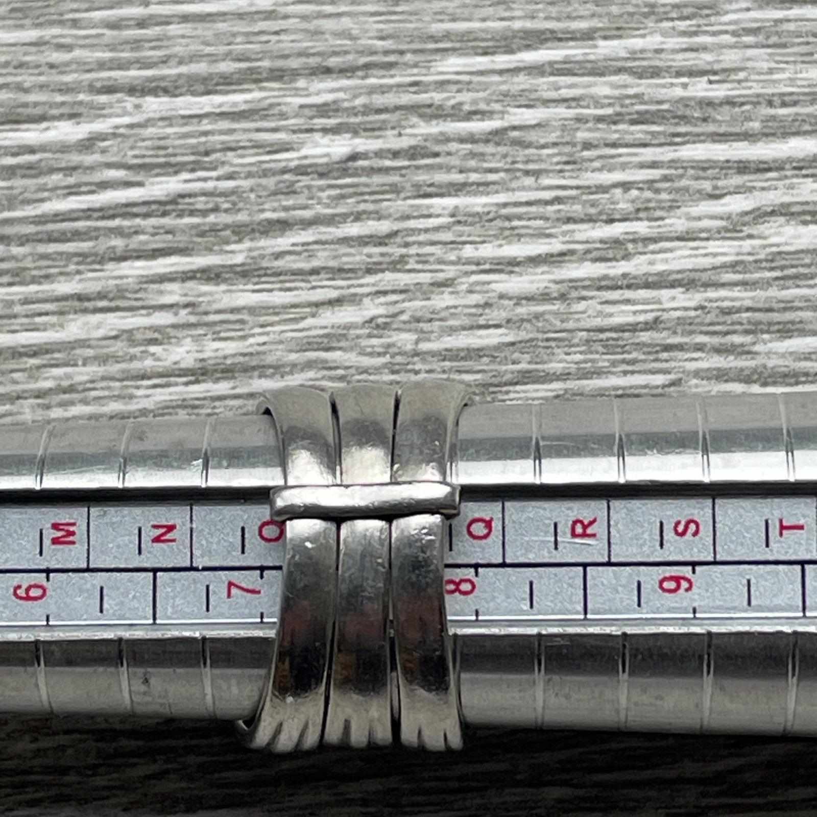 925 Sterling Silver Triple Stack Ring with 3Gem s… - image 12