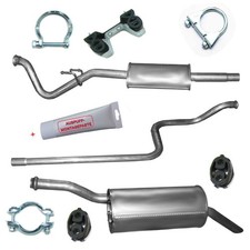 Auspuff Komplett 3tlg. für Citroen Berlingo B9 Peugeot Partner 1.6 +MONTAGESATZ