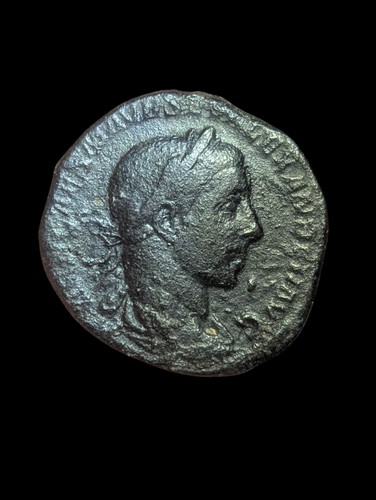 Roman Empire AE Sestertius of Severus Alexander AD 222-235 Military Dress, 20gr - Picture 2 of 3