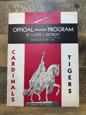 1934 World Series Program Cardinals vs Tigers Unscored 🔥 Pristine Condition