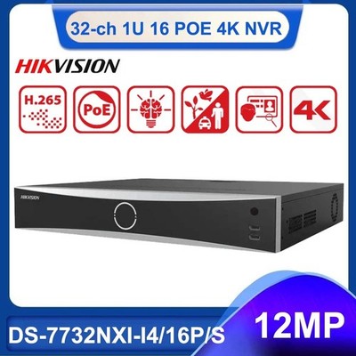 Hikvision AcuSense 4K NVR DS-7732NXI-I4/16P/S 32CH 16PoE 4SATA 4-ch Deep-learn
