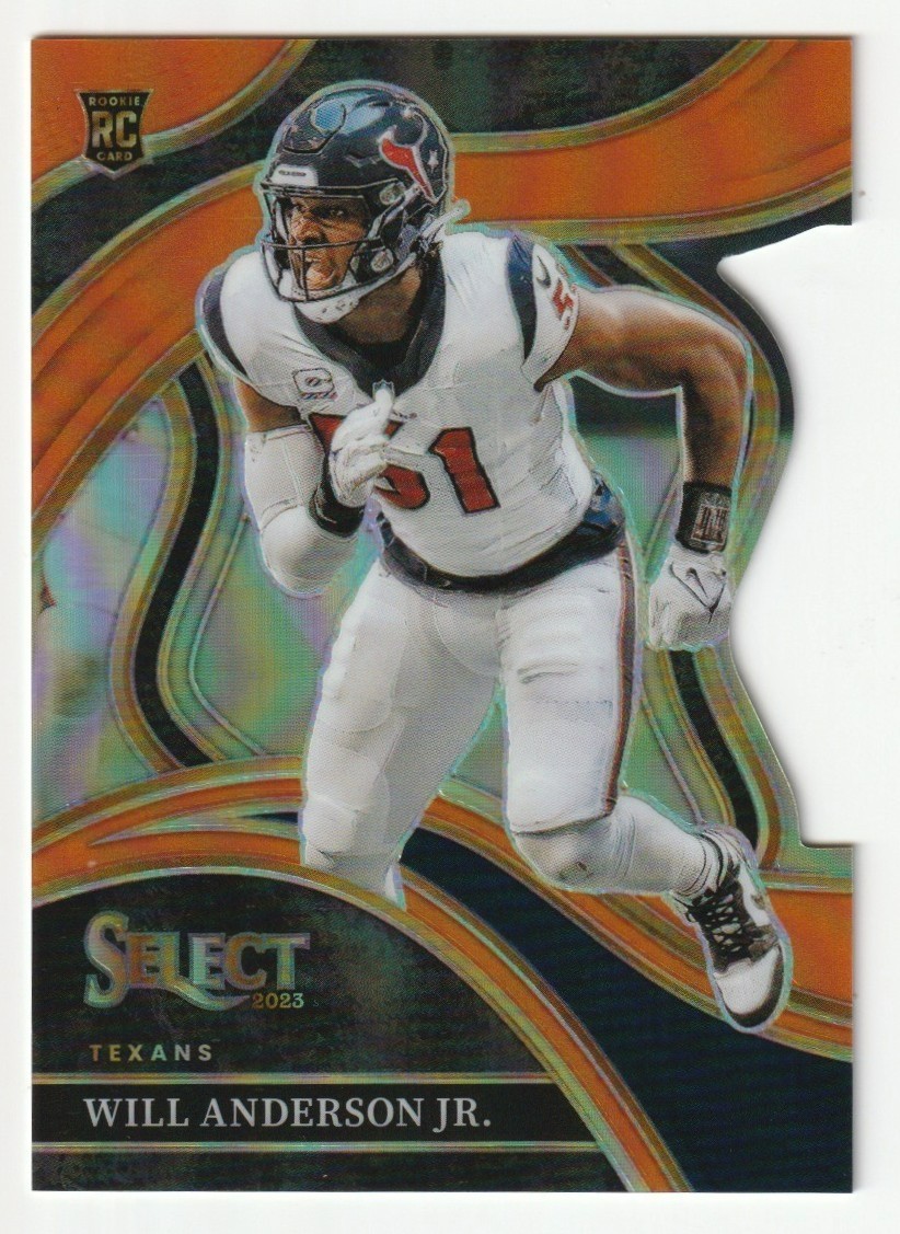 Will Anderson Jr. 2023 Panini Select #207 RC Club Level Die-Cut Orange /399