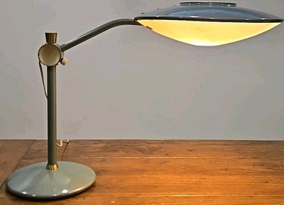 Vtg Dazor UFO Flying Saucer MCM Desk Lamp Gray/Blue Model 2008 | eBay