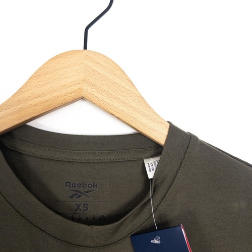 Reebok Strength Athlete Tee Army Green Short Sleeve T-Shirt - Size XS NEW - Picture 5 of 12