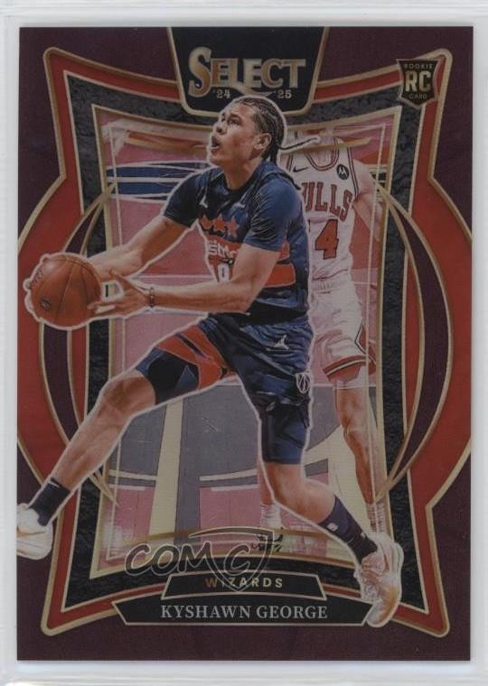 2024 Panini Select Concourse Maroon Prizm /175 Kyshawn George #85 Rookie RC 0ch