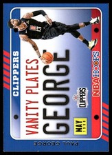 Paul George 2020-21 Hoops #8 Clippers Insert ? Parallel ? SEE SCAN! FREE SHIP