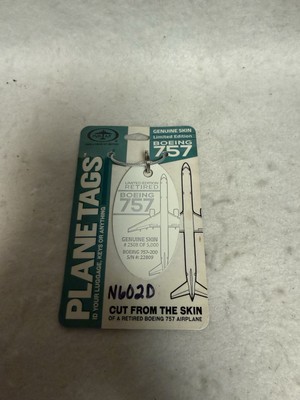 MotoArt  Planetags Boeing 757-200 Tail S/N #22809 Genuine Skin  #2508 of 5000 B3