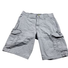 Lee Extreme Motion Shorts Mens 30 Gray Cargo Performance Series Chino