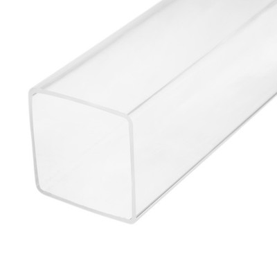 1 Pcs 60mmx60mmx2mm Wall Thickness 245mm Long Clear Acrylic Square Tube