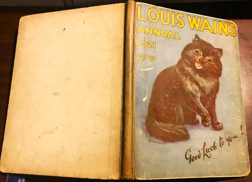 *1921 LOUIS WAIN'S LAST ANNUAL/FULLY ILLUS.WITH CATS IN RED/PRINTED PAPER BOARDS - Picture 21 of 23