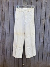 vintage WWII USN navy whites pants