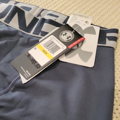 Under Armour L4126 Gray Big Boys Coldgear Leggings Boy's Size M - Picture 2 of 3