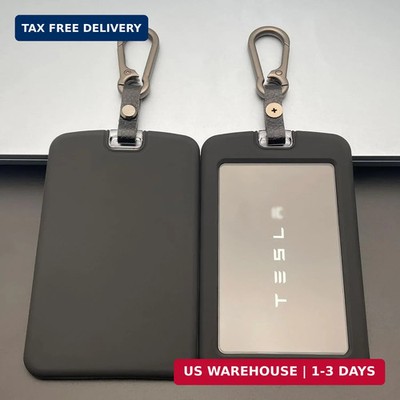 2PCS Silicone Key Card Holder Case Compatible with Tesla Model 3 Model