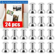 24pcs Steel Magnetic Fridge Push Pins Neodymium Magnets for White Boards