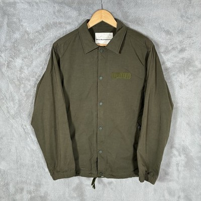 White Mountaineering Coach Jacke Herren Medium Olivgrün Poppers