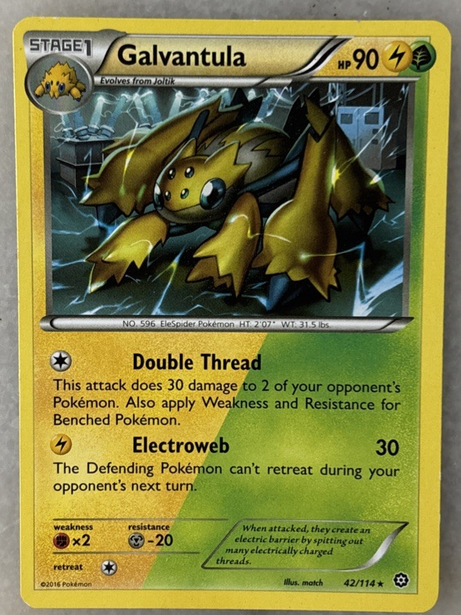 Galvantula XY Steam Siege 42/114 Regular Rare LP