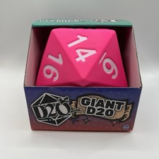 Giant D20 Foam Dice Pink 5.5  Jumbo RPG Dungeons Dragons Tabletop New