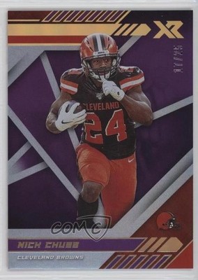 2020 Panini XR Purple 17/25 Nick Chubb #62 0my9