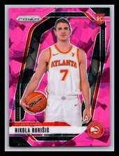 Nikola Durisic Atlanta Hawks 2024-25 Panini Prizm #229 Prizms Pink Ice