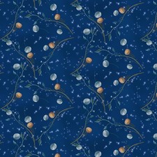 1/2 Yard Fabric - Serenade Dandelions - Midnight Blue by Henry Glass