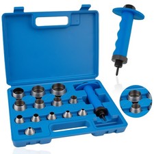 14PCS Sharp Hollow Punch Set, Gasket Hollow Punch Kit, Rubber Hollow Hole Pun...