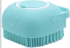 Woleigiao Dog Bath Brush, Pet Message Brush, Shampoo Dispenser, Soft...
