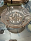 Vintage Anchor Hocking Pink Depression Manhattan Footed Bowl Candy Dish 6 1/2"