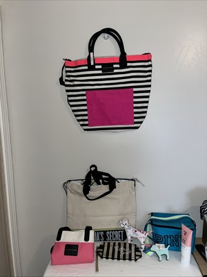 7 New Victoria s Secret Items, Three Totes, Lunch Tote, Wristlet, Body Lotion 