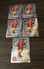 Lot (5) 2025 Bowman U Chrome Eli Sanders Base USC Trojans RC