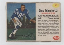 1962 Post Gino Marchetti #81 HOF 2w3