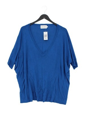 Absolut Cashmere Damen Top S Blau Sonstige mit Kaschmir Basic