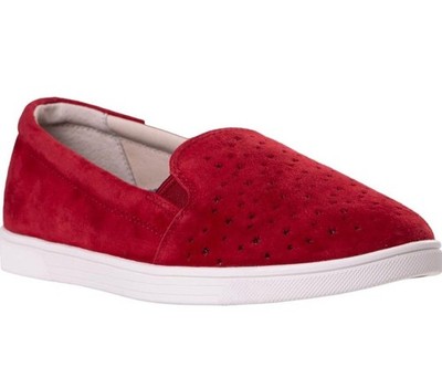 Revitalign Stars Carolina Samba Red  women Shoes Size 12 B Waco Suede Waco Shoe