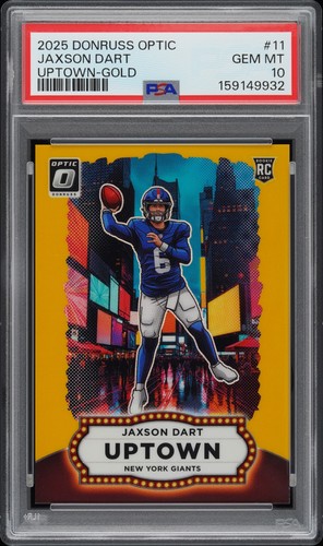 Jaxson Dart [Gold] #11 2025 Panini Donruss Optic Uptown card