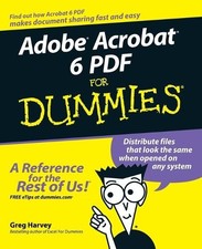 Greg Harvey Adobe Acrobat 6 PDF For Dummies (Poche)