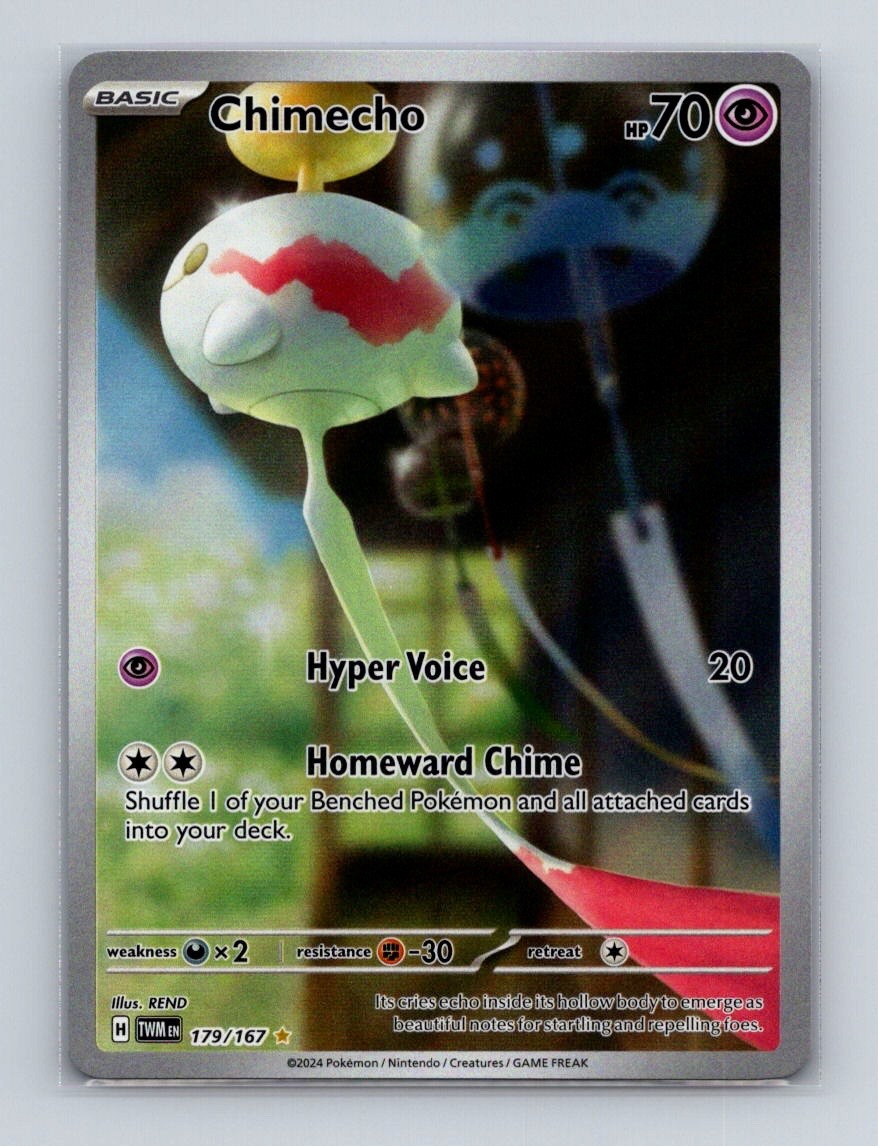 Chimecho 179 Pokemon Twilight Masquerade Illustration Rare Card NM+ (a)
