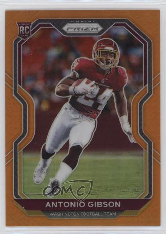 2020 Panini Prizm Rookie Orange Prizm 72/249 Antonio Gibson #384 Rookie RC 11nu