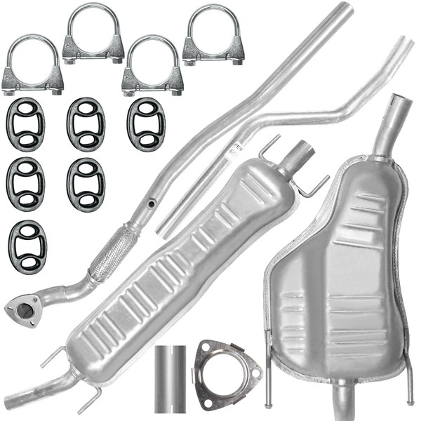 Auspuffanlage SchalldäMpfer Auspuff FüR Opel Astra H III 3 04-10 1.6 Kombiwagen-image