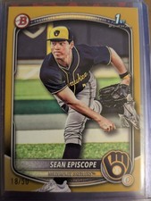 2025 Bowman Draft #BD-149 Sean Episcope Gold Border /50 Paper