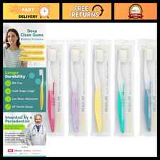 Extra Soft Toothbrushes for Sensitive Teeth - 5 Pack, Gentle Care Oral Hygiene